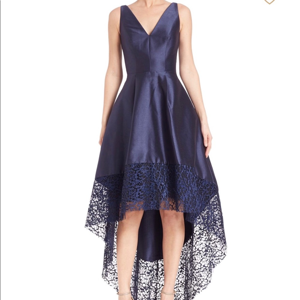 Monique Lhuillier High Low Evening Dress
